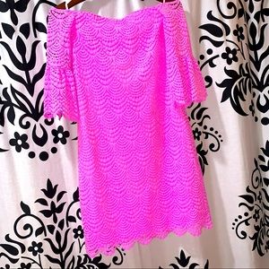 Lilly Pulitzer Lexa Lilac Rose Off Shoulder Dress